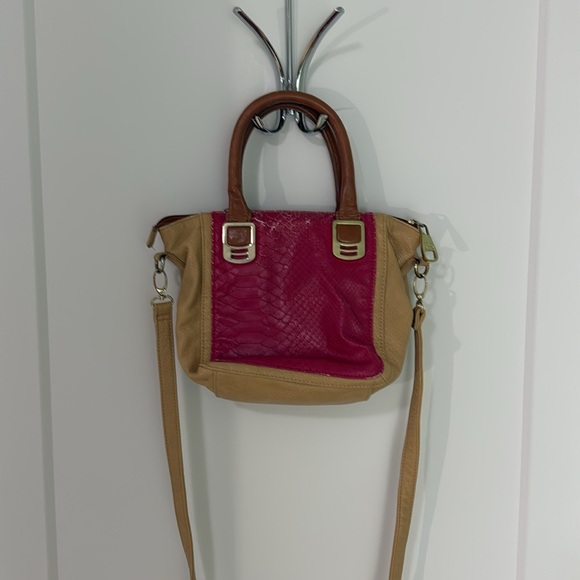 Pink and brown purse - Picture 2 of 4